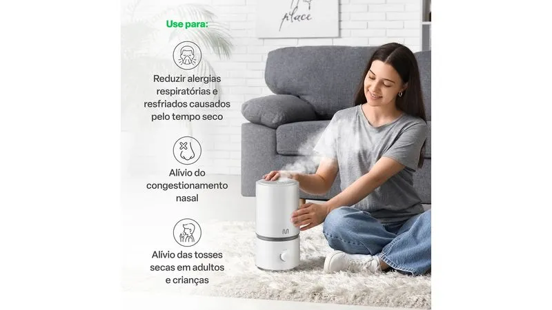 UMIDIFICADOR MULTI SAUDE EASY AIR 1.8L - MULTILASER