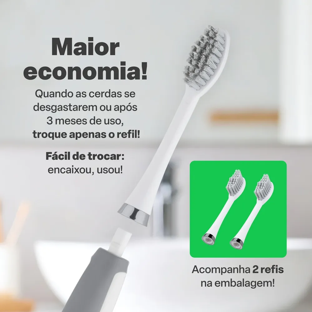 ESCOVA DENTAL ELETRICA A PILHA ADULTO VIBRA