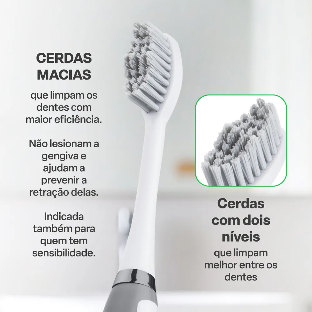 ESCOVA DENTAL ELETRICA A PILHA ADULTO VIBRA